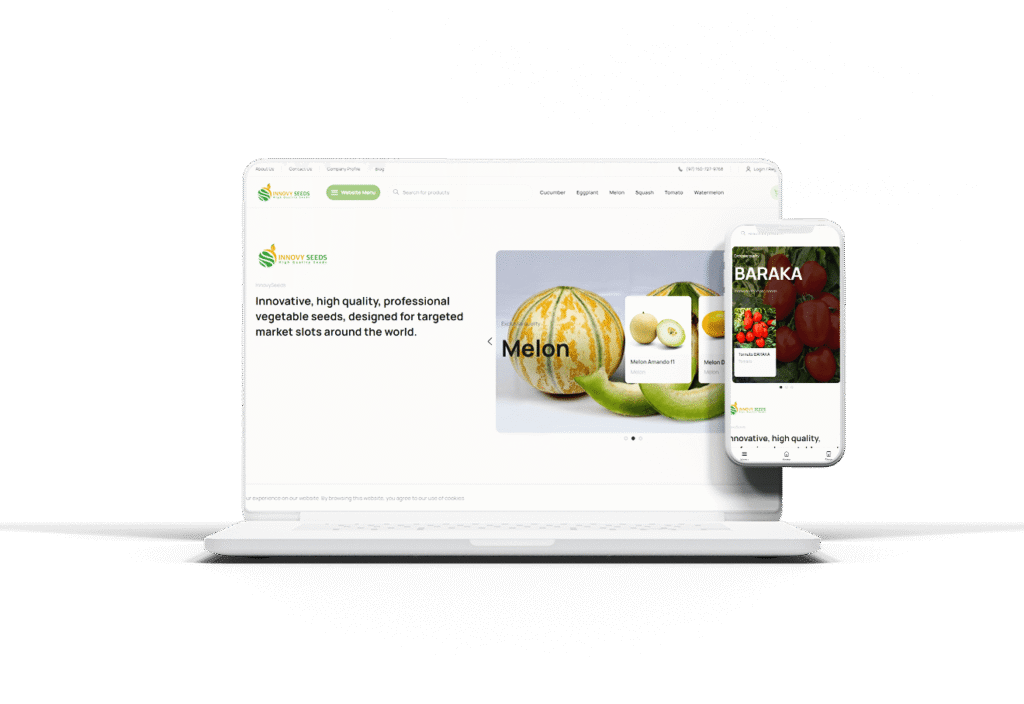 نمونه کار طراحی سایت فروشگاه بذر
